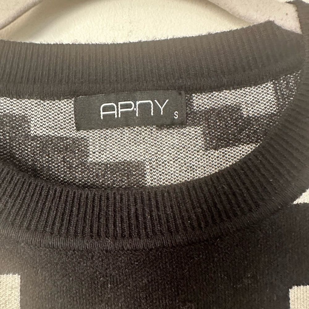 Apny Houndstooth Pattern Pullover With Colorband … - image 7